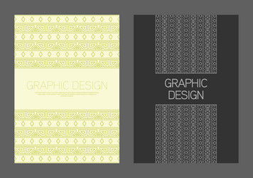 design is patterned in an ethnic style a template vector image