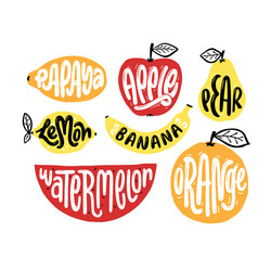 Lemon Lettering Lemonade lettering homemade in lemon Royalty Free Vector