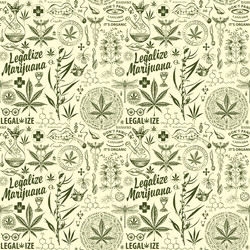 seamless pattern in retro style on the theme vector image
