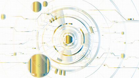 abstract technological illuminated sketch vector image
