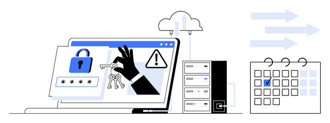 data security management with key access vector image