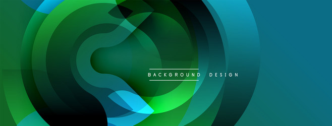 abstract design features overlapping circles vector image