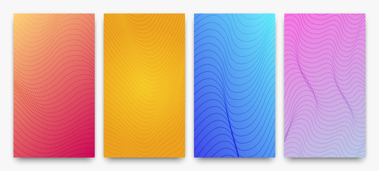 Halftone Gradient Dotted Patterns vector image