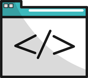 virtual folder with file documents saved vector image