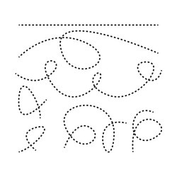 a set of lines dashed line simple vector image