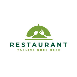 Chef Food Icon - Restaurant Logo Vector Image