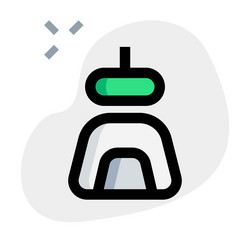 computer program runs automatically bot vector image