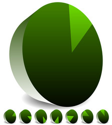 rotating empty radar screen or sonar display vector image