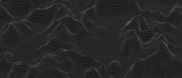 Abstract background with distorted line shapes vector