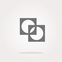 apps icon abstract sign on web button isolated vector image