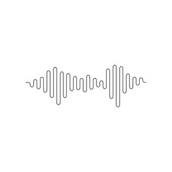 Audio Waveform Spectrum vector image