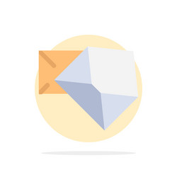 business mail message open abstract circle vector image
