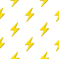 Lightning Bolt Pattern - White Background vector image