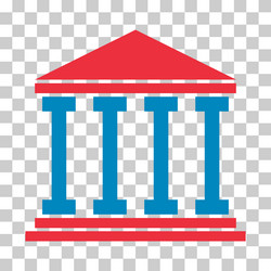 building university architecture icon museum vector image