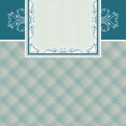 label on color checked background vector image