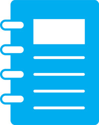 notebook icon image vector image