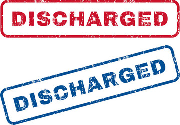 Discharged rubber stamp Royalty Free Vector Image