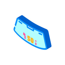 head up display hud augmented reality isometric vector image