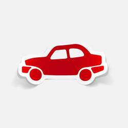 realistic design element car vector image