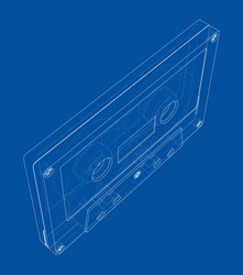 cassette tape rendering of 3d vector image