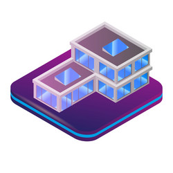 isometric image augmented reality for architect vector image