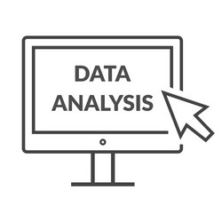 Marketing data analytics analyzing statistics vector