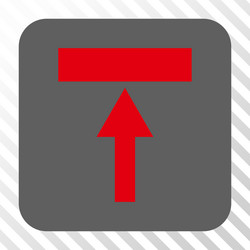 move top rounded square button vector image