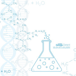 abstract background with dna molecule structure vector image
