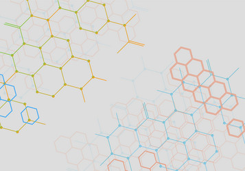 dots and lines with connections design background vector image