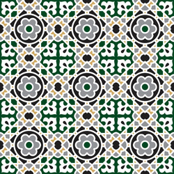 seamless geometric pattern repeating background vector image