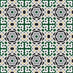 Seamless geometric pattern repeating background vector