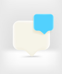 speech cloud with copy space template for a text vector image