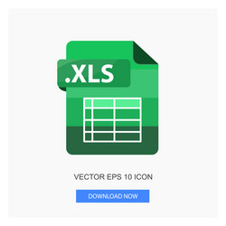 webdocument formats excel xls with table sign vector image