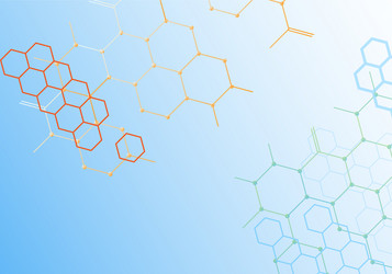 dots and lines with connections design background vector image