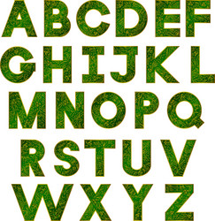 green alphabet Vector Image