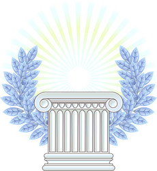 Greek column Royalty Free Vector Image - VectorStock