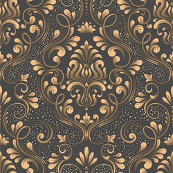 damask seamless pattern element classical vector image