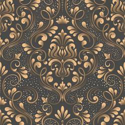 Damask seamless pattern element classical vector