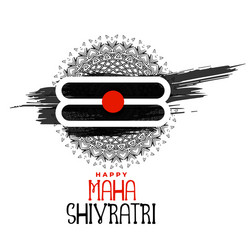 maha shivratri hindu religious festival background Vector Image