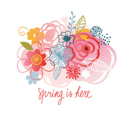 Spring Floral Collection Vector Image