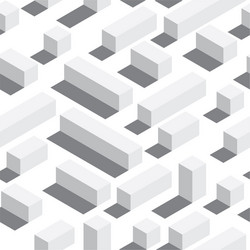 seamless pattern with isometric blocks vector image