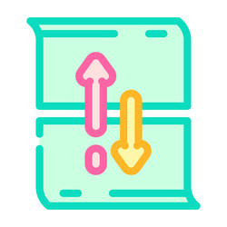 scroll hijacking ux ui design color icon vector image