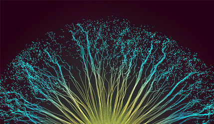 Dynamic Particle Explosion vector image