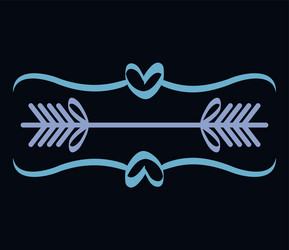 frame edges with lines boho style vector image
