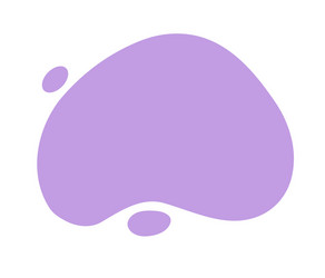 abstract violet color shape element design vector image