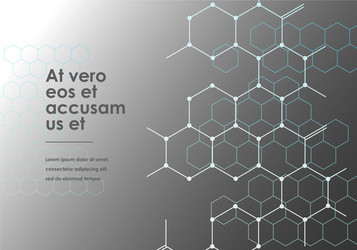 design abstract background hexagon vector image