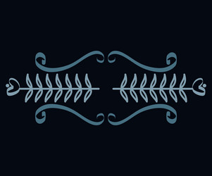 frame edges with lines boho style vector image