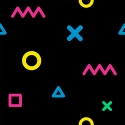 geometric pattern with colorful vector image