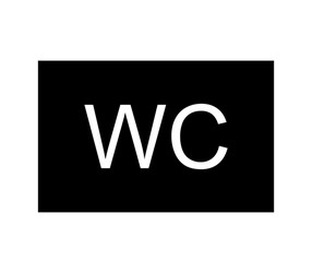 Wc icon vector