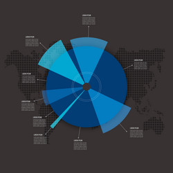 infographic template for diagram graph vector image
